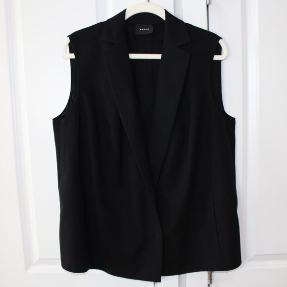 AKRIS Black Wool Sleeveless Gilet Blazer Vest Essential | 16 - Picture 1 of 9